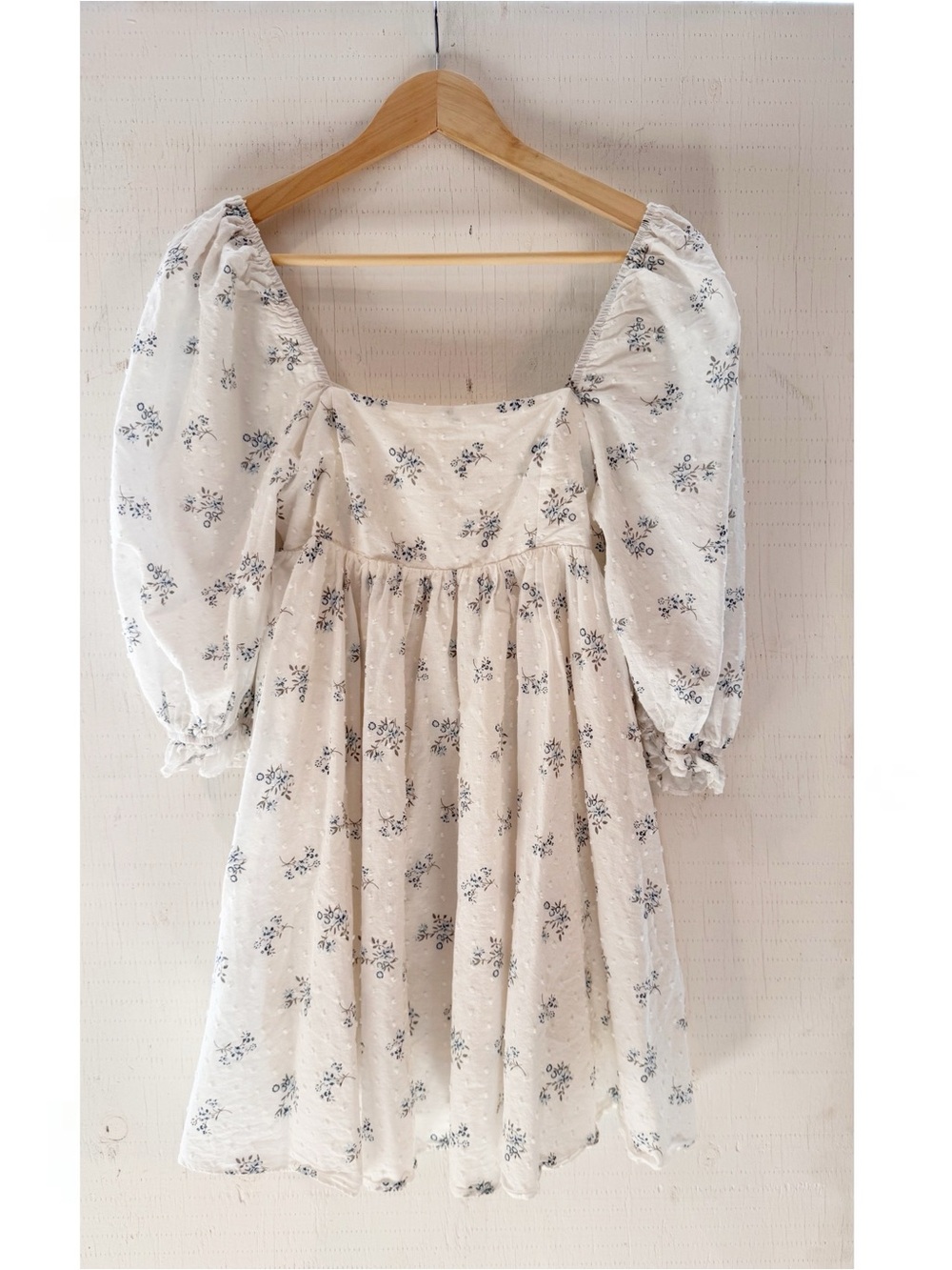 Storia Cotton Square Neck Dress Small